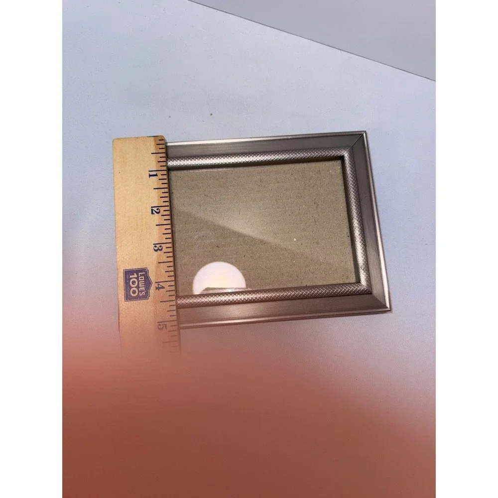 Malden Silver Metal Picture Frame Textured Border Tabletop 5x7 Inch